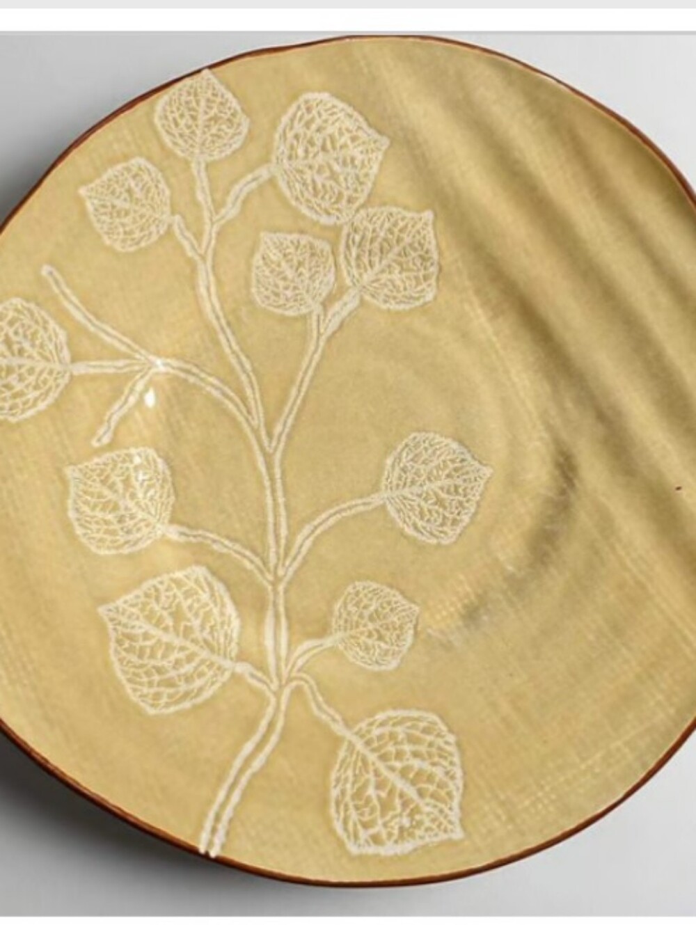 Cabela's FERNS River Birch Stoneware  Cabela’s PLATES  11 1/2' STUNNING EUC